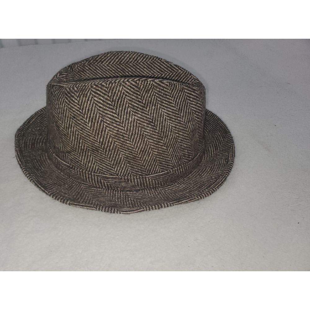 Vintage Men's BEACON HILL Hat Fedora Plaid Wool Blend Size LG (7 1/4 - 7 3/8) - Picture 4 of 15